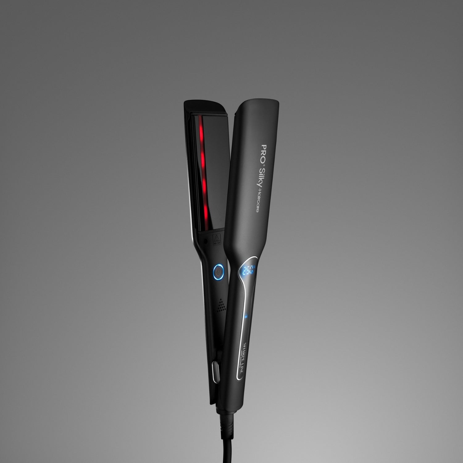 Infinite PRO+ Silky professional hair straightener by Sharpe Line — smooth and shiny results