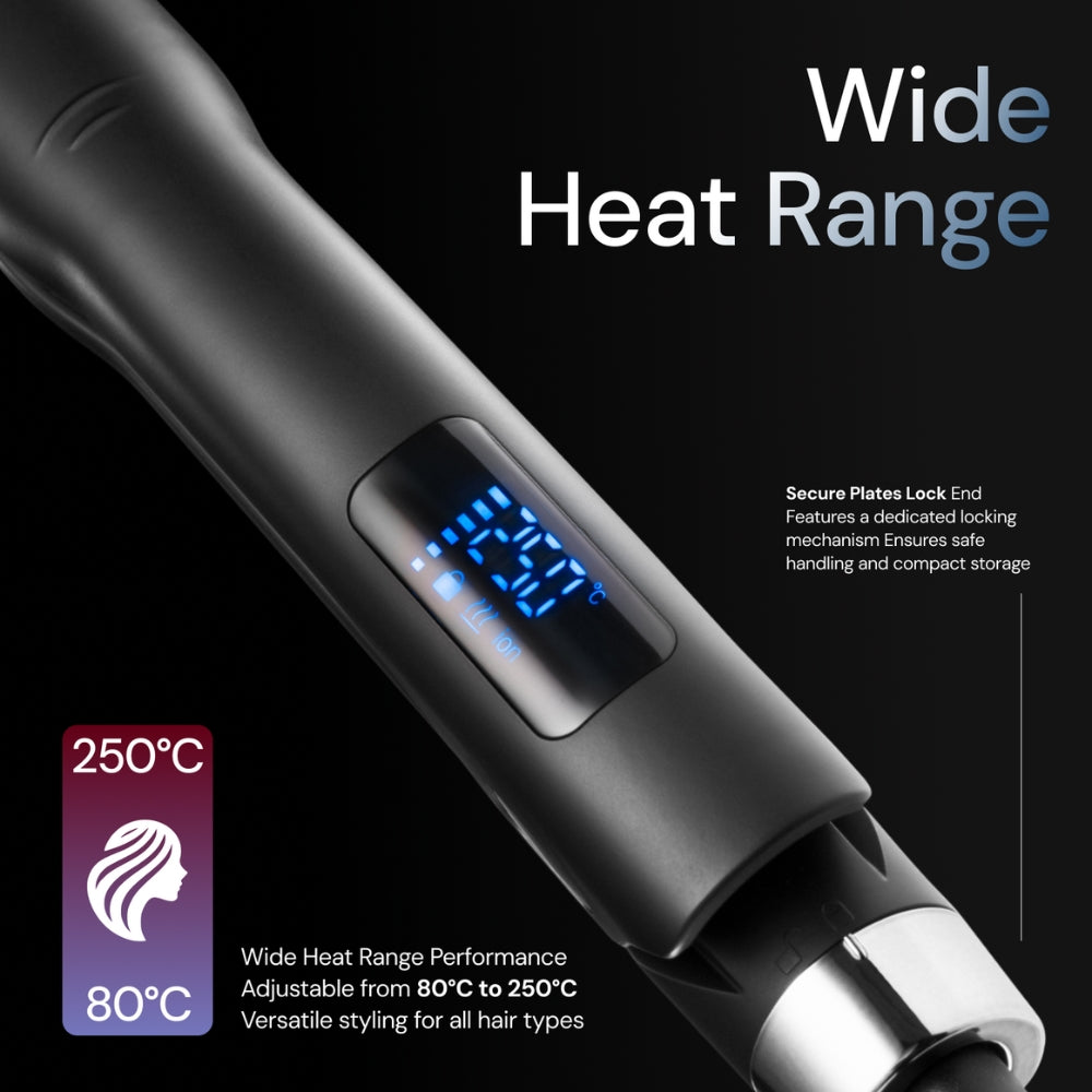 Sharpe Line Ultimate Plus straightener — available in two sizes for all hair types 